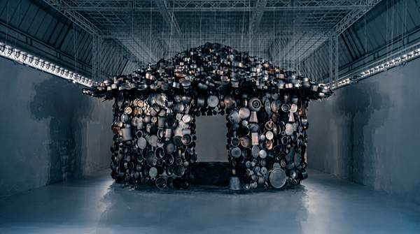 Editorial illustration for Three Contemporary Artists Who Turn Discarded Things Into Argument: Guerra de la Paz, Subodh Gupta and Tony Cragg Compared